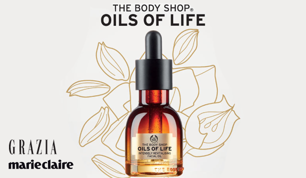 The Body Shop® Oils of Life™ Intensely Revitalising Facial Oil knapt de huid zichtbaar op