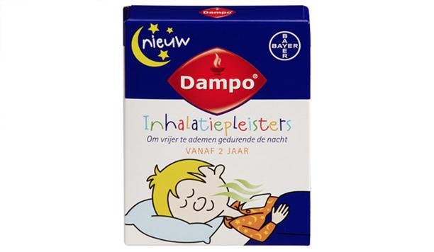 Dampo Inhalatiepleisters getest: aanbevolen door 9 van de 10 moeders!