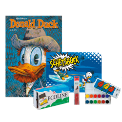 Win één van de 5 Donald Duck/Van Gogh/Royal Talens pakketten t.w.v. € 53,57!