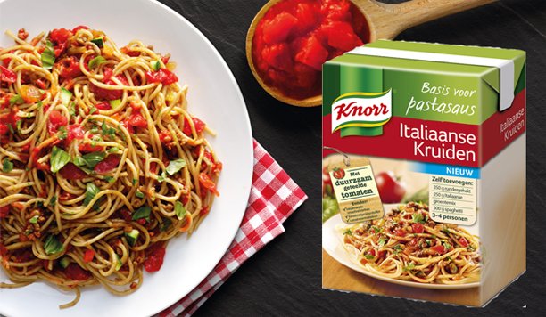 Nieuw testpanel: Knorr basis voor pastasaus Italiaanse kruiden