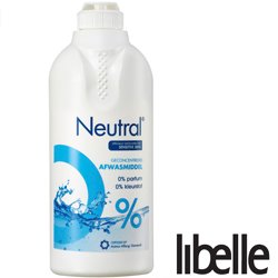 Neutral afwasmiddel geeft een schone vaat en is mild voor de huid