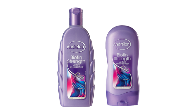 Andrélon Biotin Strength zorgt voor een mooie, volle haarbos