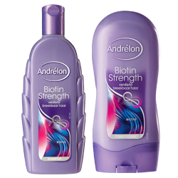 Wil jij de nieuwe Andrélon Biotin Strength shampoo én conditioner testen?