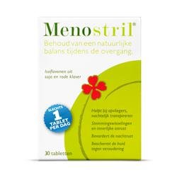 Test natuurlijk voedingssupplement Menostril bij overgangverschijnselen