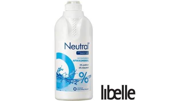 Neutral afwasmiddel geeft een schone vaat en is mild voor de huid