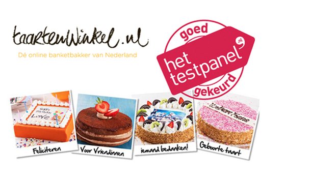 Nieuw in het testpanel: taartenwinkel.nl! 