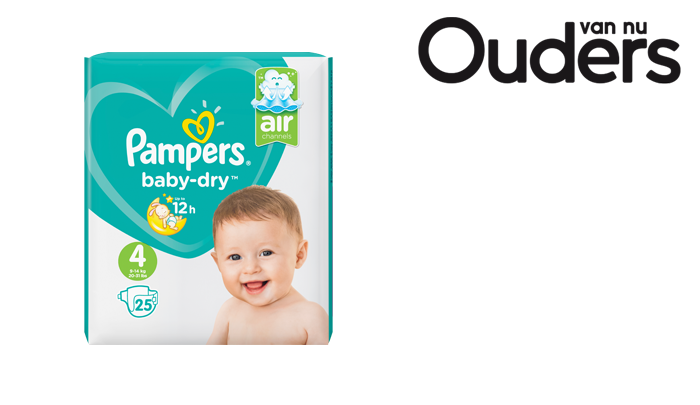 Test nu de technologie van de nieuwe Pampers® Baby-Dry luiers