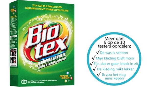 Biotex Handwas & Inweek: natuurlijke vlekverwijderaar zonder bleek