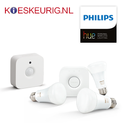 Test de nieuwe lampen en motion sensor van Philips Hue