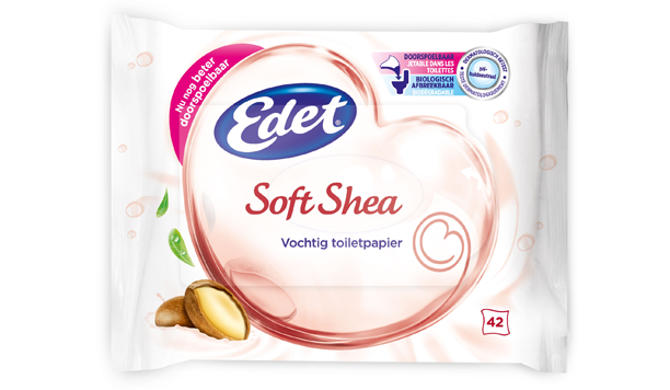 Testresultaten Edet Soft Shea vochtig toiletpapier:“Geeft je de frisheid die het belooft”