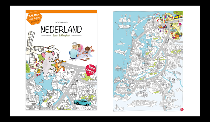 Winactie: XXL speel- & kleurplaat van Nederland