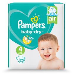 Test nu de technologie van de nieuwe Pampers® Baby-Dry luiers