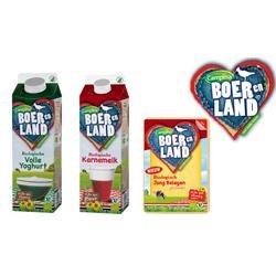 Test nu de heerlijke smaak van de zuivel en kaas van Campina BOER en LAND!