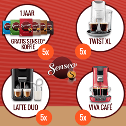 Doe mee en maak kans op SENSEO® prijzen t.w.v. €2500,-!