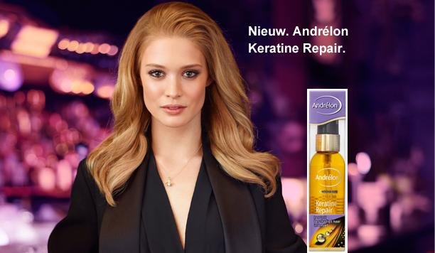 Andrélon Keratine Repair serum-olie zorgt voor een prachtige glans zonder je haar te vet te maken!