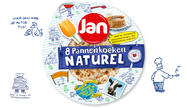JAN pannenkoeken. ‘Zelf gebakken?’