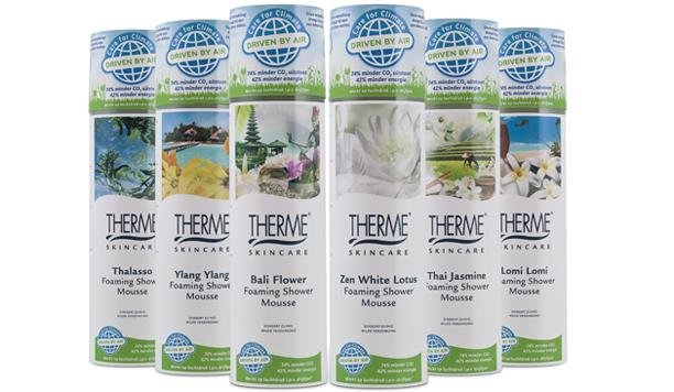 THERME Foaming Shower Mousse verkwikt en ontspant