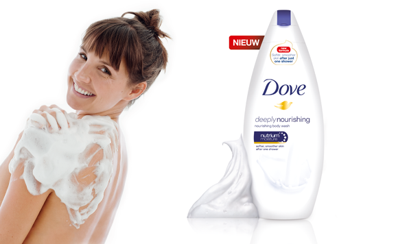 Een zachtere huid met de vernieuwde Dove douchecrème